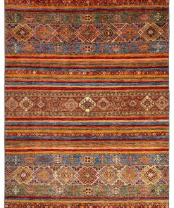 5' 7 x 8' 3 Torkman Wool Rug