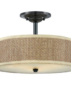 Zen Ceiling Semi Flush Light  By Quoizel
