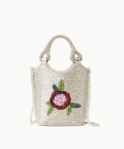 ZOE BEADED BAG DIAMOND ROSE