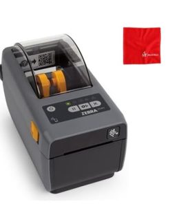 ZD411 Printer, Direct Thermal, 203DPI, USB, USB Host, Modular Connectivity Slot, BTLE5, EZPL, ZD4A022-D01M00EZ (Zebra ZD410 Replacement) with Cleaning Cloth