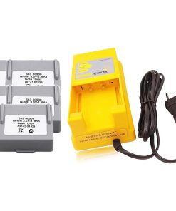 «1 Pack» 100V-240VAC 68300900 Battery Charger, UCH-2 Battery Charger Charger with «5 Pack» 68300900 Battery for Hetronic 68300900 Battery