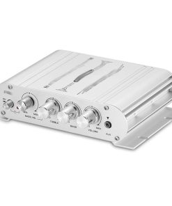 Zhong Mini HiFi 2.1 Channel Power Amplifier Subwoofer Amp Home Desktop/Car/Marine Stereo Audio Amp for Speakers, knvbn-555