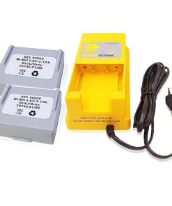 (1 Pack) 100V-240VAC UCH-2-AC 68300900 Battery Charger with (2 Pack) 68300900 Rechargeable Battery for Hetronic 68300900 Battery