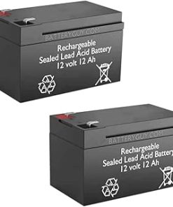 ZooMe 3 Replacement 12V 12Ah SLA Batteries Brand Equivalent (Rechargeable) - Qty of 2
