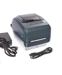 Zebra - GX420t Thermal Transfer Desktop Printer for Labels, Receipts, Barcodes, Tags, and Wrist Bands - Print Width of 4 in - USB, Serial, and Parallel Port Connectivity (Renewed)