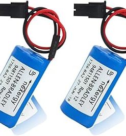 «2 Pack» 3V 1800mAh 1756-BA2 PLC Lithium Battery Compitable for Allen Bradley 1756-BA2 BR2/3A-AB 1745-B1 Battery