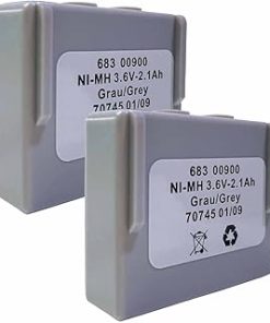 (2 Pack) 3.6V 2100mAh 2.1Ah Ni-Mh Battery 68300900 for HETRONIC Remote Control