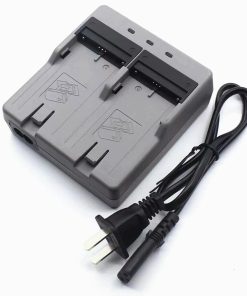 (1 Count) CDC77 Dual Battery Charger for BDC46, BDC58, BDC70, BDC71,BDC72 Battery for Top-con GM-52 Total Station for Sok-kia GPS Total Station