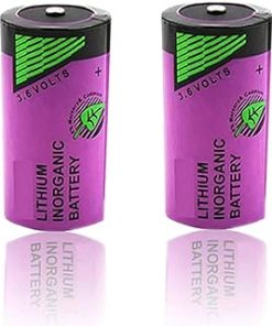 (2 Pack) TL-5920 8.5Ah 3.6V C Non-Rechargable Lithium Battery for Tadiran TL-5920/S (ER26500 / LS26500), Pink