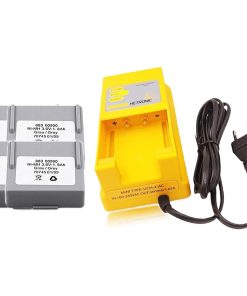 «1 Pack» 100V-240VAC 68300900 Battery Charger, UCH-2 Battery Charger Charger with «4 Pack» 68300900 Battery for Hetronic 68300900 Battery