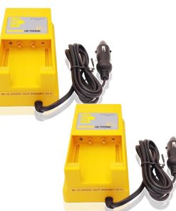 (2 Pack) Input 12-24VDC Out 460mA/1.03mA Hetronic UCH-2 Battery Charger for Hetronic 68300900 Battery Charger