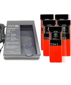 (1 Pack) for HBC FLG-110B D-74564 Battery Charger with (5 Pack) 6V 2100mAh BA213020 Battery for FUB10AA/BA214061/BA213020/BA213030 Battery