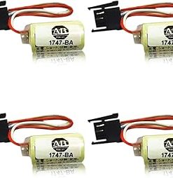 «4 Pack» 3V 1000mAh 1747-BA/1769-BA CR14250SE Non-Rechargeable Lithium Battery for 1747-BA, 1769-BA 3V A-B PLC Battery, yellow