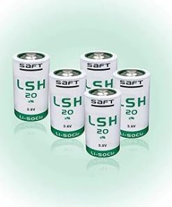 «5 Pack» 13000mAh 3.6V LSH20 Non-Rechargeable Green Lithium Battery for Saft LSH20 Size D 3.6V Lithium Battery