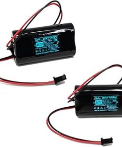 (2 Pack) 3.7v 6800mAh Outdoor Light Rechargeable Shop Light Li-ion Battery for Many Uses