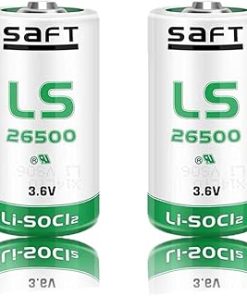 (2 Pack) 7700mAh 3.6V LS26500 Lithium Battery for SAFT LS26500 C Size 3.6V Lithium Thionyl Chloride Battery