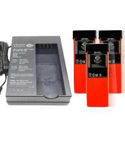 (1 Pack) for HBC FLG-110B D-74564 Battery Charger with (3 Pack) 6V 2100mAh BA213020 Battery for FUB10AA/BA214061/BA213020/BA213030 Battery