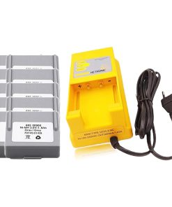 «1 Pack» 100V-240VAC 68300900 Battery Charger, UCH-2 Battery Charger Charger with «10 Pack» 68300900 Battery for Hetronic 68300900 Battery