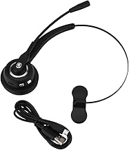 Zerone Call Center Bluetooth Headset 12 Hours Call Noise Cancelling Bluetooth Headphones with Mic for Computer Phone Pad Bluetooth DevicesBluetooth Devices