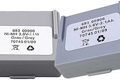(2 Count) 3.6V 2100mAh 68300900 Rechargeable Ni-MH Battery for Crane Remote Control Battery 68300900