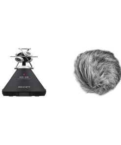 Zoom H3-VR 360° Audio Recorder, Records Ambisonics & Surround Sound Video, Music, and Streaming & Zoom WSU-1 Universal Windscreen, Reduce Wind Noise, Black