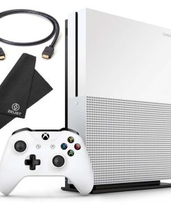 Zeust Xbox One S 512GB Console Bundle - Includes the Xbox One Series S 500 GB Console White, 1 Wireless Controller, HDMI Cable, and Microfiber Cloth - Compact Digital Gaming Console (Renewed)