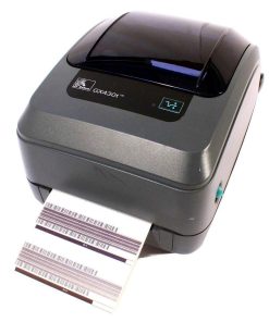 Zebra - GX430t Thermal Transfer Desktop Printer for Labels, Receipts, Barcodes, Tags, and Wrist Bands - Print Width of 4 in - USB, Serial, Parallel, and Ethernet Connectivity (Renewed)