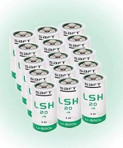 «15 Pack» 13000mAh 3.6V LSH20 Non-Rechargeable Green Lithium Battery for Saft LSH20 Size D 3.6V Lithium Battery