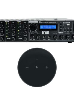 (1) Rockville Home Matrix 4 Zone 8 Channel 600w Multi Room/Source Receiver/Amplifier Bundle with (1) Rockville Mini WiFi Music Player Wireless Audio Streaming Multiroom Stereo Receiver (2 Items)