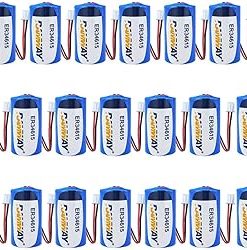 (20 Pack) ER34615 D Cell Lithium Battery 3.6V 1900mAh White Plug