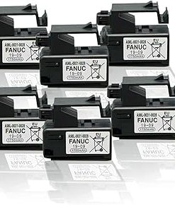 6PCS 1750mAh A98L-0031-0028 3V PLC Battery for FANUC 02B-0309-K102/A98L-0031-0028 CNC Machine Controler 3P Plug Style