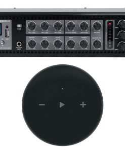 (1) Rockville RCS180-6 180 Watt 6 Zone 70v Commercial/Restaurant Amplifier/Bluetooth Bundle with (1) Rockville Mini WiFi Music Player Wireless Audio Streaming Multiroom Stereo Receiver (2 Items)