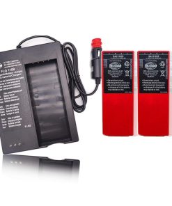 «1 Pack» HBC Battery Charger FLG-110B D-74564 for BA213030 Battery with «2 Pack» 6V 2100mAh HBC BA213020 Ni-Mh Rechargeable Remote Control Battery, black and red