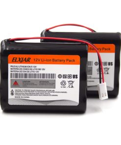 (2-Pack) 11.1V 2600mAh Li-ion Battery Pack 18650 * 3 Cell with 2 Pin MTA-100 Connectors