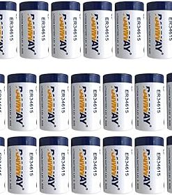 (20 Pack) ER34615 D Cell Lithium Battery 3.6V 1900mAh