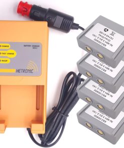 (1*Charger + 4*Battery) 4 Pcs 68300900 3.6V 2100mAh Hetronic Battery with 24V Hetronic 68300900 Battery Charger DC10~30V UCH-2 DC Charger
