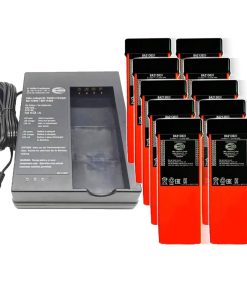 (1 Pack) for HBC FLG-110B D-74564 Battery Charger with (10 Pack) 6V 2100mAh BA213020 Battery for FUB10AA/BA214061/BA213020/BA213030 Battery
