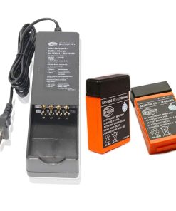 (1 Count) QA109600 QD109300 AC 100V ~ 240V Battery Charger with (2 Count) 6V 2100mAh BA225030 HBC Radiomatic Battery for BA2253000 Pump Truck Remote Control Battery