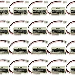 (20 Pack) 3V 1800mAh Non-Rechargeale FDK CR17335SE PLC Battery for Epson Robot Controller RC Series Battery R13B060003 with Plug
