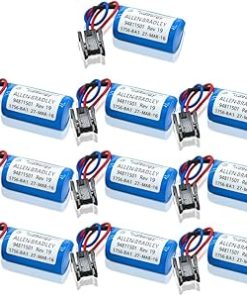 (10 Pack) 3V 1200mAh 1756-BA1 Battery for Allen Bradley 1756-BA1 for Allen Bradley Replacemen Battery