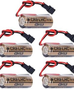﹙▷ 5 Pcs ◁﹚CR8. LHC 17450 3V Battery 2600mAh Non-Rechargeable Battery for Fuji FDK Battery Memory Backup Power Source Meter Battery