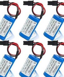 «6 Pack» 3V 1800mAh 1756-BA2 PLC Lithium Battery Compitable for Allen Bradley 1756-BA2 BR2/3A-AB 1745-B1 Battery