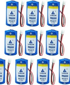 (10-Pack) Multipurpose Battery for ER34615 3.6V Cell 19000mAh D Size Li-Battery with Plug (Customizable Plug)