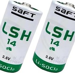 (2 Pack) LSH14 Battery 3.6V 5800mAh Lithium Battery for LSH14 LI-SOCI2 Battery Size C Battery