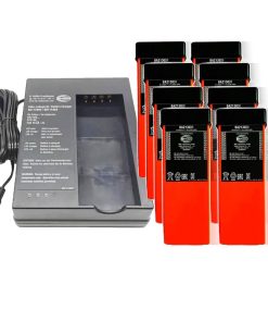 (1 Pack) for HBC FLG-110B D-74564 Battery Charger with (8 Pack) 6V 2100mAh BA213020 Battery for FUB10AA/BA214061/BA213020/BA213030 Battery