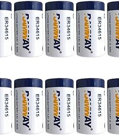 (10 Pack) ER34615 D Cell Lithium Battery 3.6V 1900mAh
