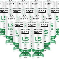 (20 Pack) 7700mAh 3.6V LS26500 Lithium Battery for SAFT LS26500 C Size 3.6V Lithium Thionyl Chloride Battery