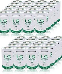 ﹙▷ 40 Pcs ◁﹚LS33600 Battery for Saft LS33600 D Size 3.6V Lithium Thionyl Chloride Battery, 17000mAh