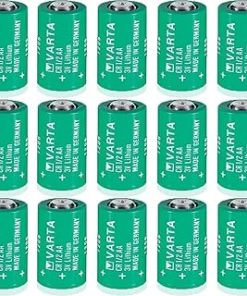 (15 Packs CR 1/2AA 950mAh 3V Lithium Battery for VARTA CR1/2AA Series Cylindrical Lithium Battery