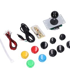 YYOYY Arcade Game Joystick Kits, 8?Way Joystick, Delay USB Encoder & 10 Buttons Arcade Game DIY Kits Parts for MAME, DIY Arcade Joystick & Buttons Kit for Arcade Machines(Mixed